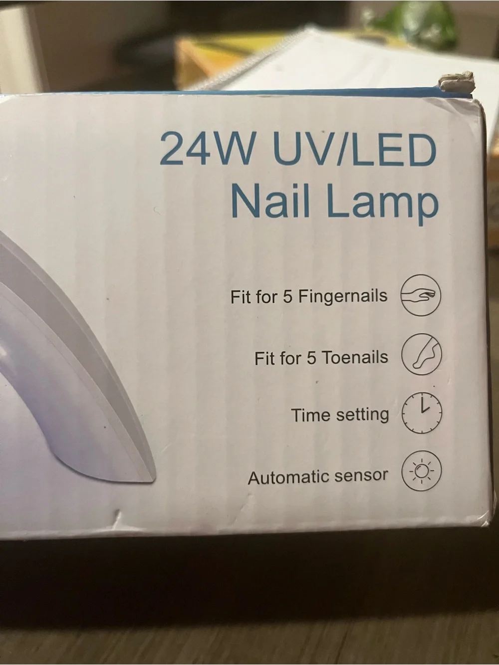 Kedsum 24W UV/LED Nail Lamp – White – Automatic Sensor – Gel Nail Dryer